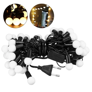 

4.5M Fairy Garland LED Ball String Lights Waterproof for Christmas Tree Wedding Home Indoor Decoration 110V /220V RGB Warm White