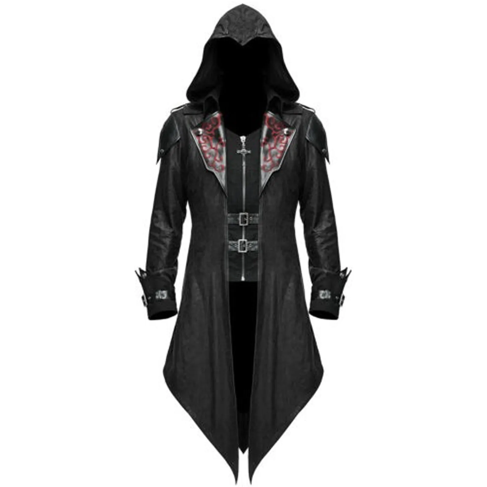 Buy Men Tailcoat Jacket Goth Steampunk Uniform Hoodie Party Outwear Coat  men Vintage Palace Gothic Evening Dress Online - 360 Digitizing Solutions