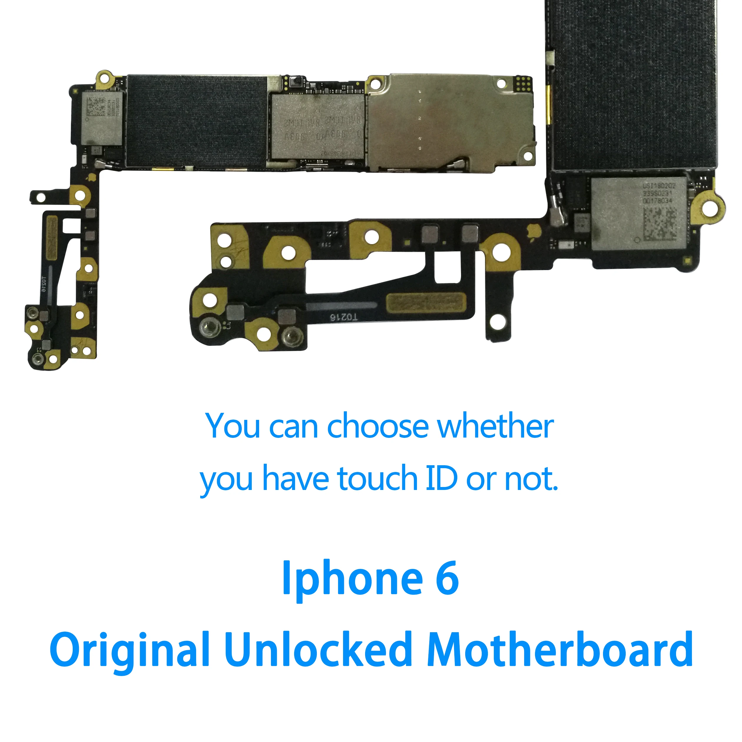 100% оригинальная разблокированная материнская плата для iphone 6 с сенсорным ID/без