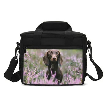 

Cute Dogs Printing Portable Lunch Bags For Kids School Food Picnic Lunch Box Bag Insulated Cooler Bags Women Tote Handbag Custom