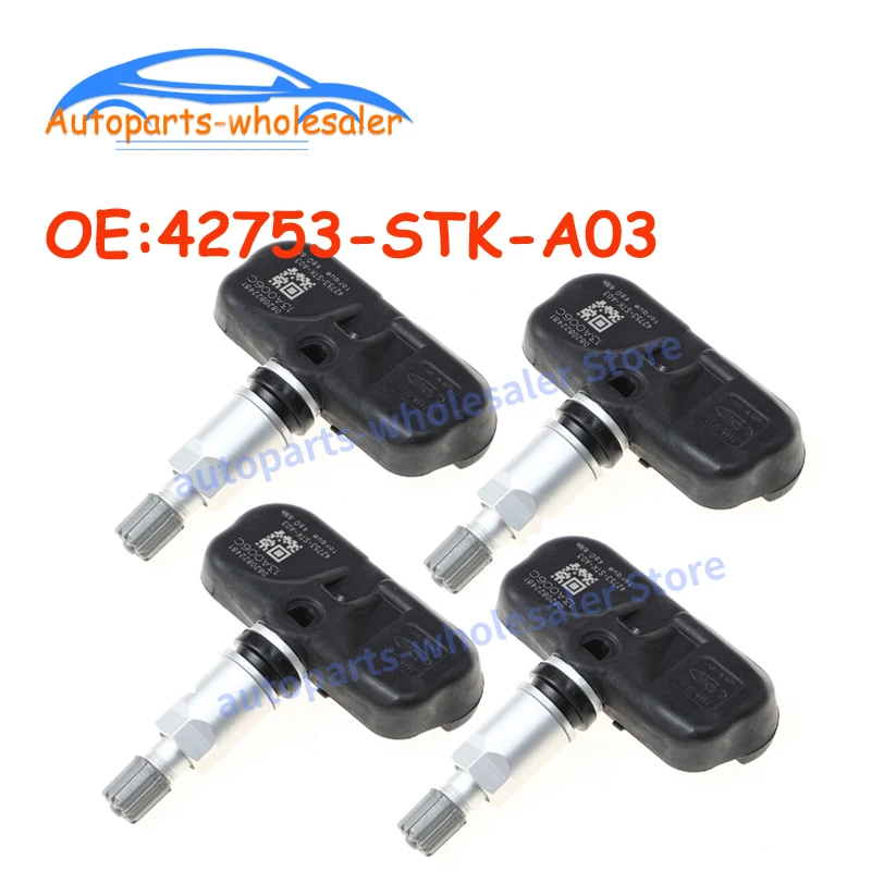 4 шт. для автомобиля Acura MDX Honda Pilot 07-15 TPMS датчик контроля давления в шинах 42753-STK-A03 42753STKA03 PMV-107G 42753-STK-A04