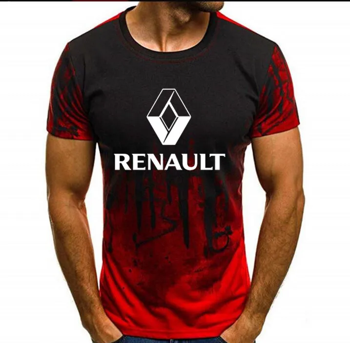 Classic Men'S Fitness Camouflage Renault Graphic Logo Cool Printed T Shirt Summer Funny Tee Tops Clothing