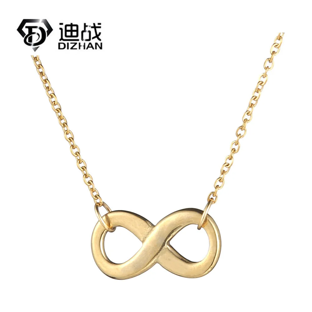 

Simple Europe And America Hollow out Stainless Steel Infinite 8-Word Pendant Necklace Geometry Charm Accessories Pendant Necklac