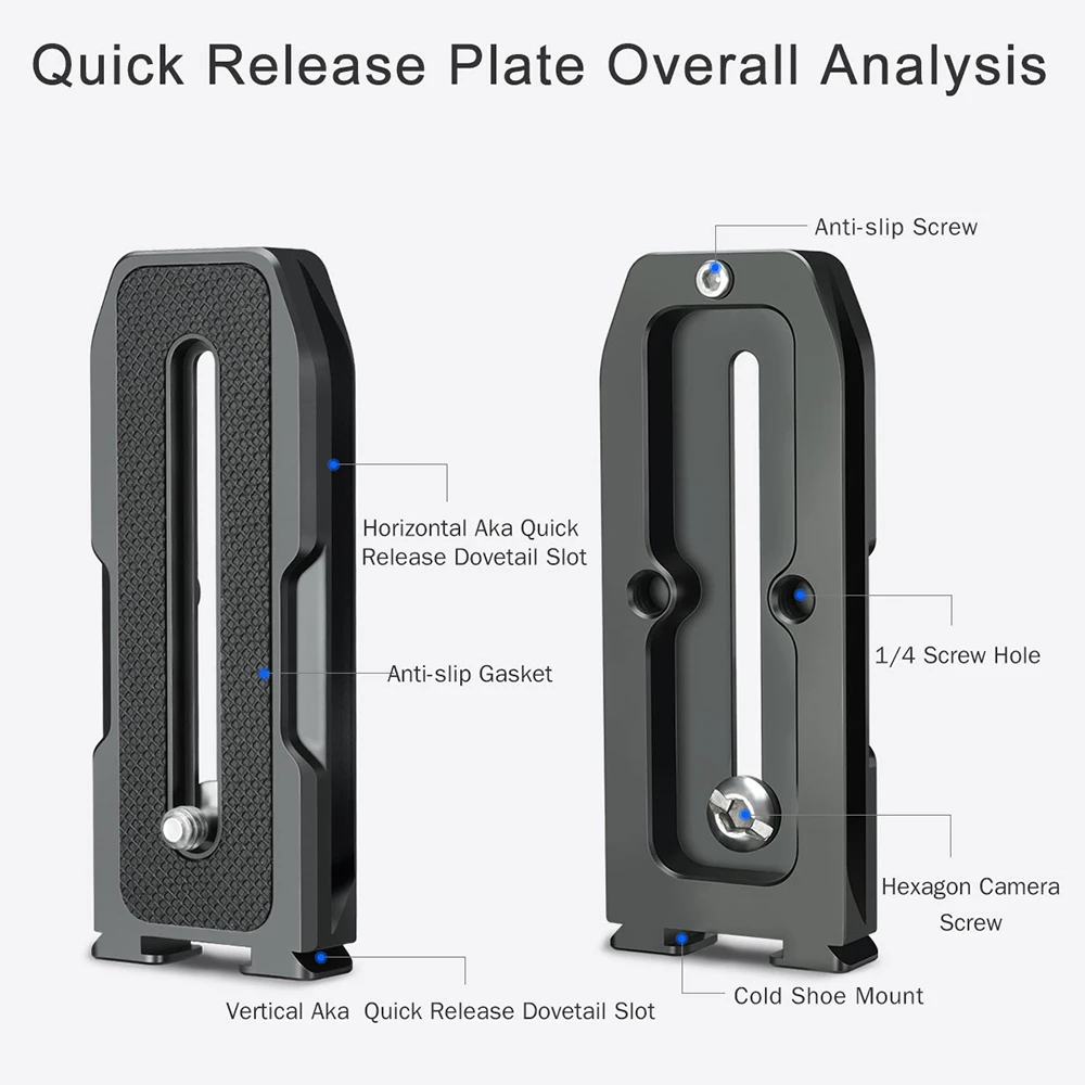 Универсальная камера Quick Release наколенник с пластиной горизонтальной и вертикальной съемки с 1/4 винтом для светодиодный видео микрофон с подсветкой