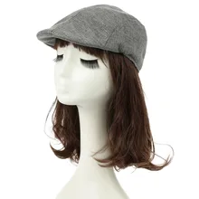 Унисекс Винтаж унисекс для женщин и мужчин остроконечная шляпа Casquette дышащий берет газетчика кепки таксиста головные уборы