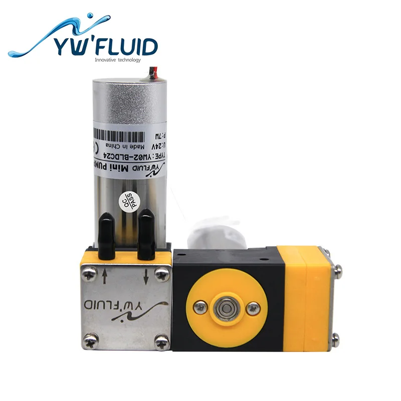 YWfluid 12V/24v 320 мл/мин. микро диафрагменный насос с бесщеточным двигателем