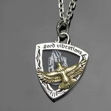 Новинка 925 ювелирные изделия из серебра гитара музыкальная шкатулка Серебряный кулон для мужчин мода мужской серебряный кулон женский кулон