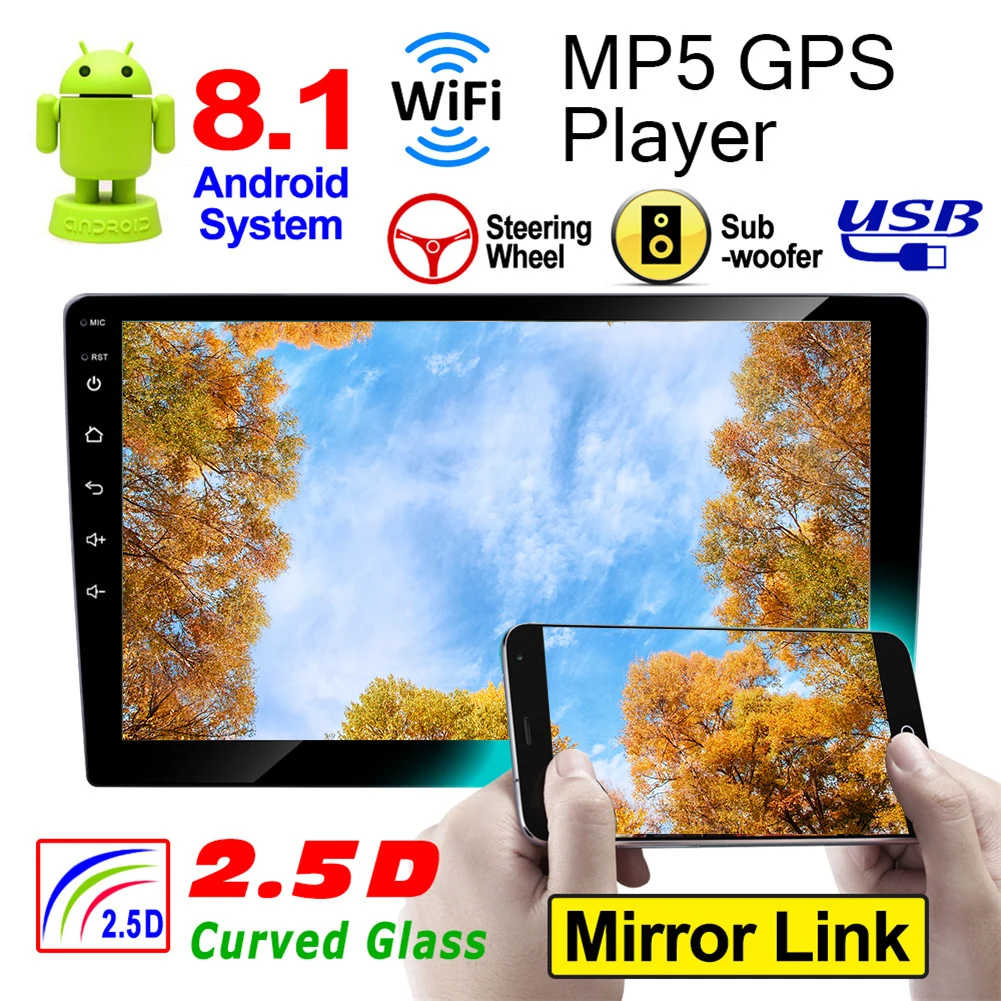 

Car Radio 9 Inch Bluetooth Mp5 Multimedia Player Capacitive Touch Screen Universal Car Stereo GPS Navigator Support Multi-touch