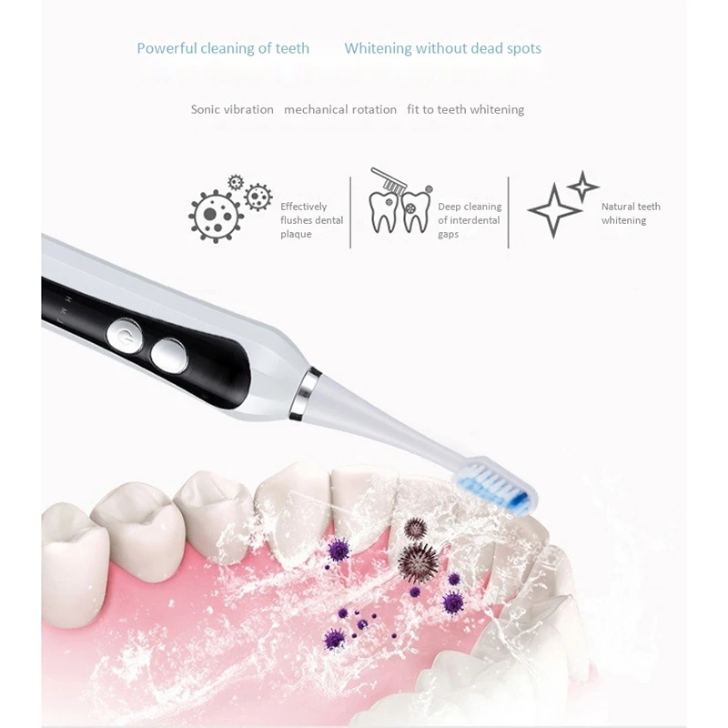 Electric Toothbrush Powerful Sonic Cleaning - Use 5 Optional Modes Whitening Toothbrushes for Adults with 3 Brush Heads Electric Toothbrush Powerful Sonic Cleaning - Use 5 Optional Modes Whitening Toothbrushes for Adults with 3 Brush Heads