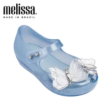 Мини Мелисса Ultragirl милые 3D бабочка девушка желе детские сандалии, босоножки детская пляжная обувь для малышей