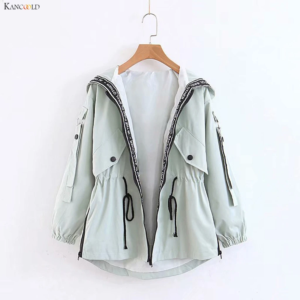 KANCOOLD пальто для женщин обычный хлопковый костюм Плюс молния сплошной цвет теплая куртка Модные Новые пальто и куртки для женщин 2019Oct8