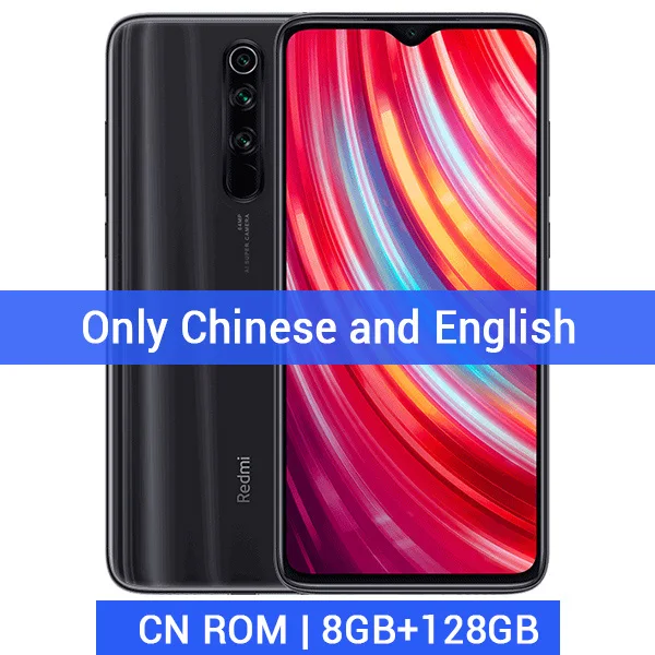 Мобильный телефон Xiaomi Redmi Note 8 Pro с глобальной прошивкой, 8 ГБ, 128 Гб/256 ГБ, MTK Helio G90T, 6,53 дюйма, 64 мп, четыре камеры, мобильный телефон - Цвет: 128GB CN ROM Grey
