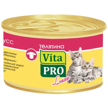 

VITA PRO VITA PRO LUXE for kittens mousse with veal 85g