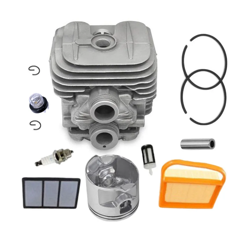 

Cylinder Head Fits For Stihl TS410 TS420 Piston Kit With Rings Pin Clips 50mm