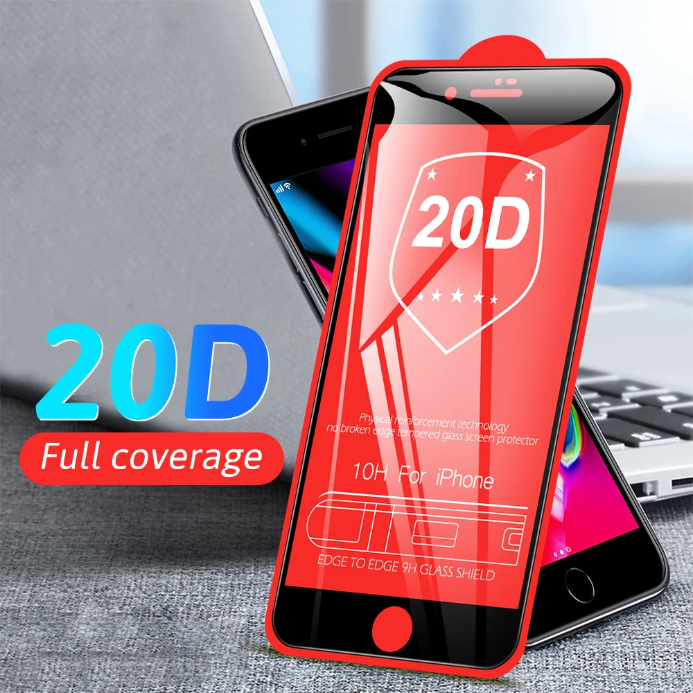 20D Phone Cover Glass For iphone X XR XS 7 8 6 6s Plus Temepred 11 Pro Max 2019 Screen Protector Film |