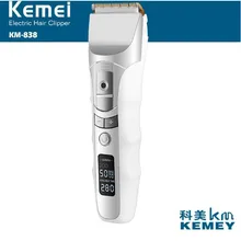 Волосы Kemei триммер KM-838 электрическая машинка для стрижки волос машина lcd переменная скорость интеллектуальная керамическая машинка для стрижки волос перезаряжаемая