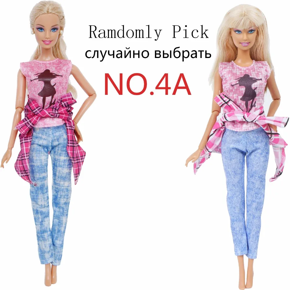 Модная одежда ручной работы, повседневная одежда, футболка, блузка, жилет, брюки, аксессуары, Одежда для куклы Барби, одежда, игрушки