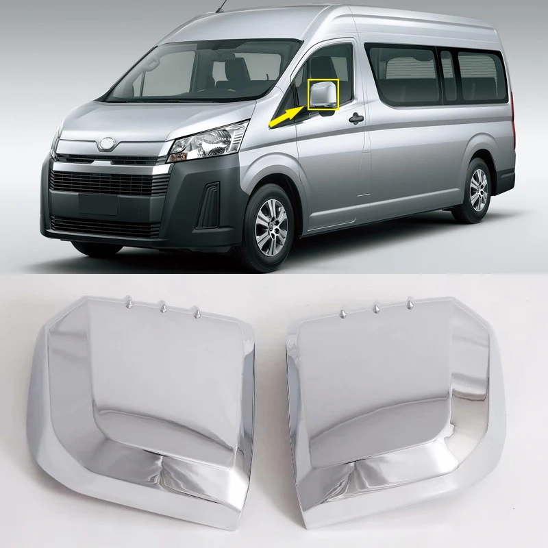 

For Toyota HiAce GL Grandia Tourer H300 2019 Rear View Mirror Decoration Cover Trim Car Styling Accessories
