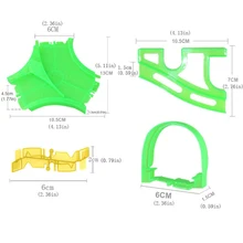 Magia Rolo de Pista De Corridas De Puzzle Brinquedo DIY Mini Coaster Track Acessório Do Carro Eletrônico Modelo Ferroviário Pista Montagem de Peças de Brinquedos Do Menino