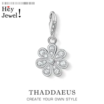 

Petals Flower Charm Pendant Fit Bracelet Necklace 2020 Thomas Spring 925 Sterling Silver Romantic Gift For Women Jewelry