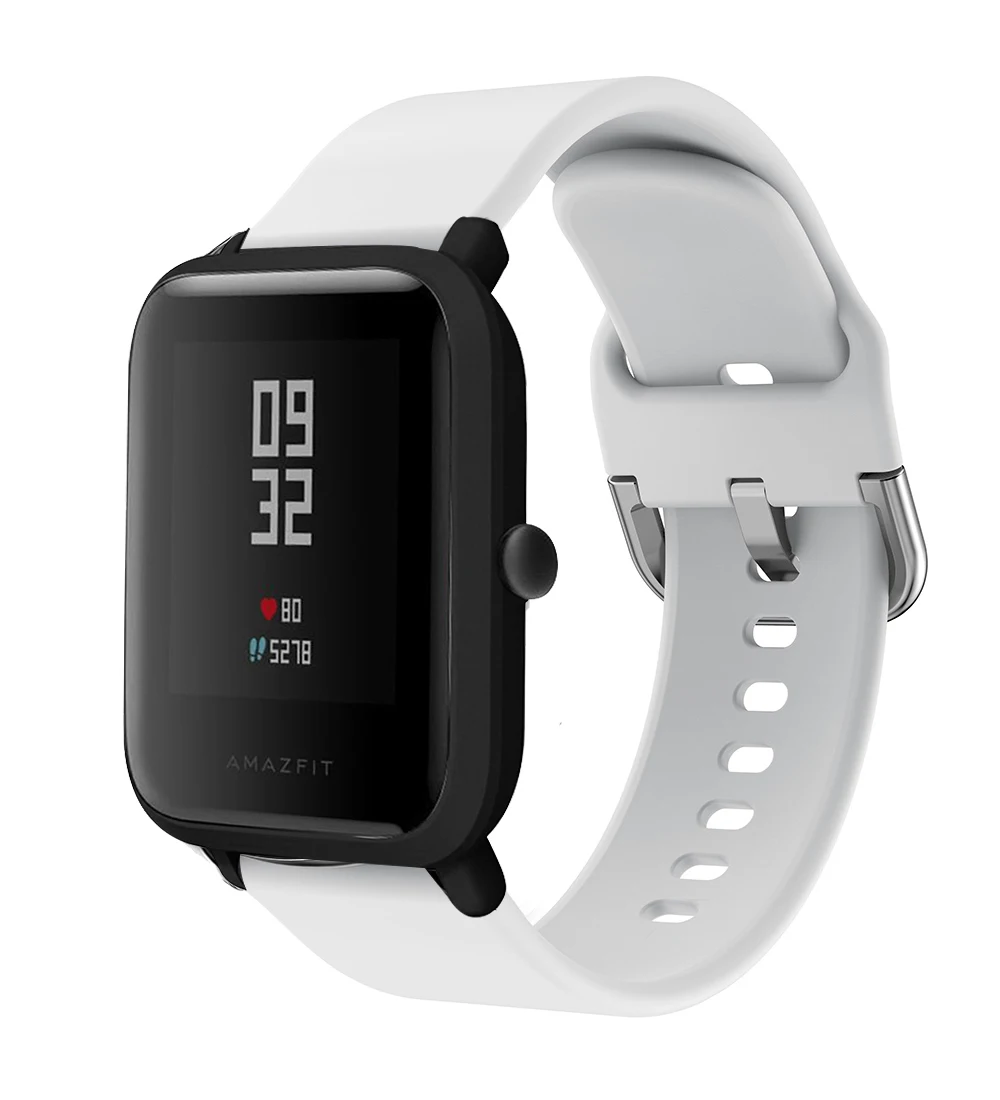 UEBN 20 мм 22 мм силиконовый спортивный ремешок для Xiaomi Amazfit Bip/GTS сменный ремешок для Xiaomi Huami Amazfit GTR 42 мм 47 мм ремешок для часов