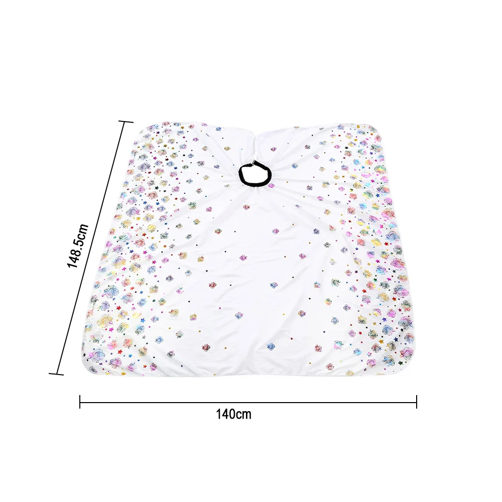 Длинные парикмахерские салоны фартук для стрижки волос накидка белая ткань для волос цветок для укладки волос накидка