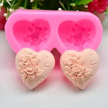 Полость любовь силиконовая форма-сердце резак форма для торта из мастики форма для шоколада свадебный торт Декор инструмент для выпечки формы для выпечки