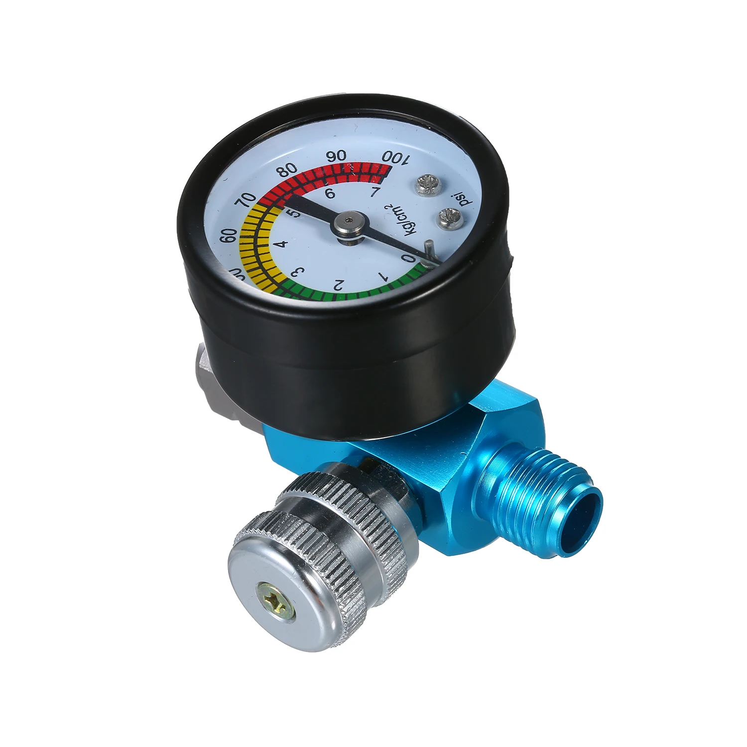 1/4 дюймов 150PSI мини воздушный регулятор автоматического Давление регулирующий клапан инструмент хвост Давление датчик с насадкой для Спрей Инструмент