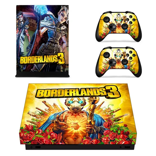 YSX1X2294 Игра Borderlands 3 кожи Стикеры наклейка для Xbox One X консоли и 2 контроллеры для Xbox One X кожи Стикеры винил - Цвет: YSX1X2294