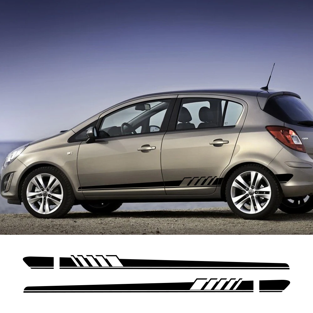 

For Opel OPC Astra J H G K Insignia Corsa D B E Mokka Vectra B Car Side Stickers Auto Vinyl Film Decals Car Tuning Accessories