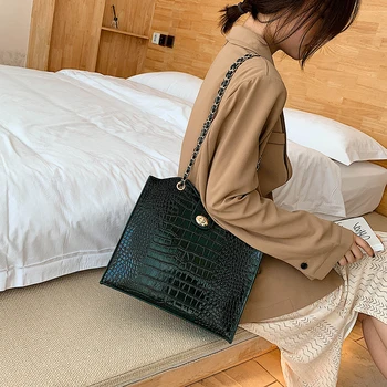 

Large Capacity Texture Chain Bag Female Bag New 2020 Wild Ins Messenger Spring Summer Casual Shoulder Bags Tide Bolsa Feminina