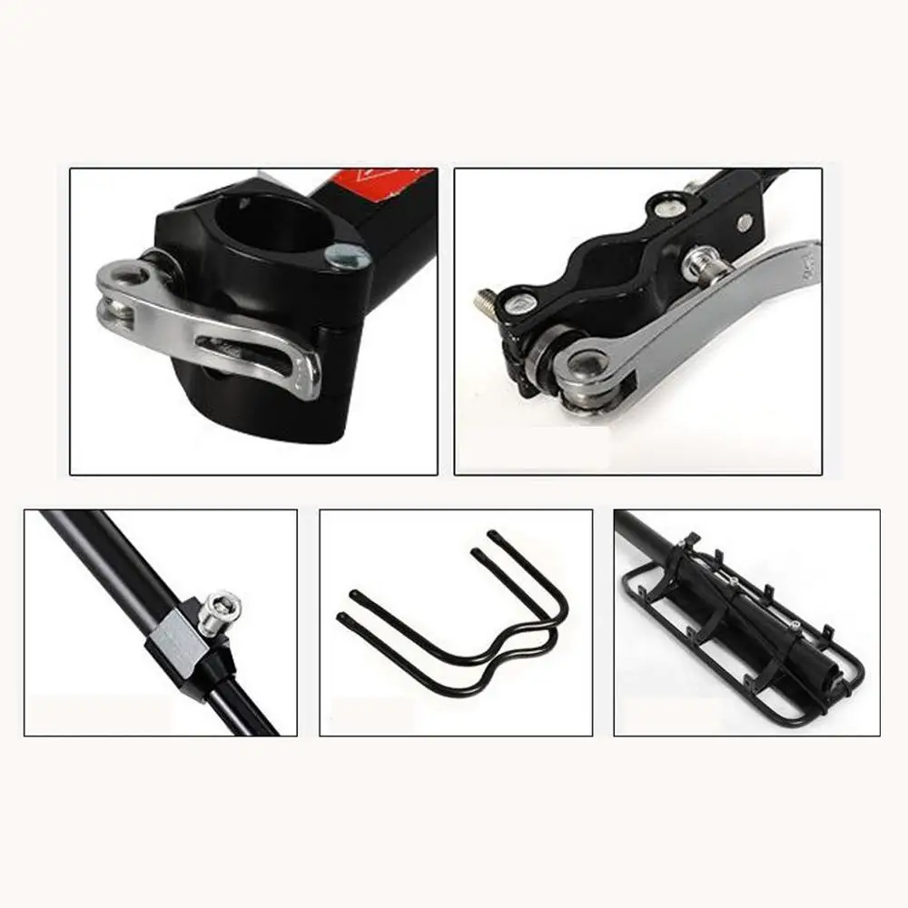 Mountain Bike Bicycle Cargo Racks Aluminum Bicycle Luggage Carrier MTB Bicycle Mountain Bike Road Bikes Rear Rack Black f3