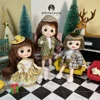 2024 New Christmas Gift Doll For Children Girl BJD Naked Blue Eye PVC Face Clothes Accessories16cm 13 Movable Joints Ppresent 1