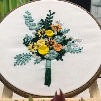 

Embroidery red rose Modern Embroidery Hand Embroidery Kit Beginner Embroidery Kit Modern Embroidery Hoop Art Embroidery Pattern