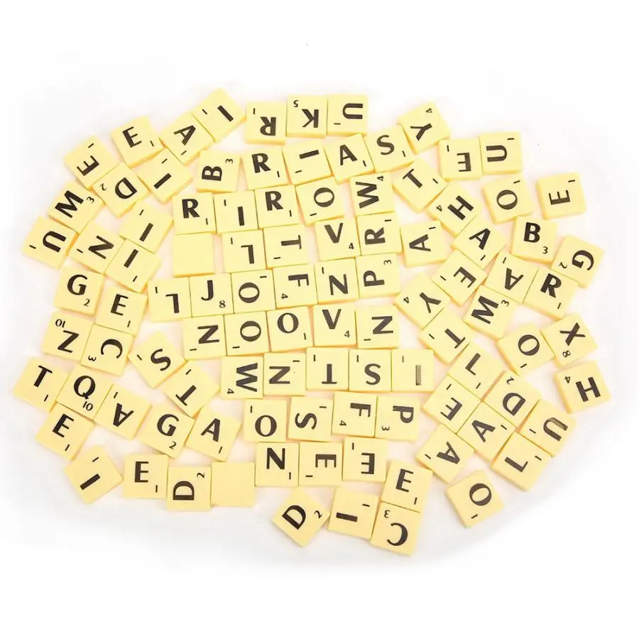 Интересные настольные игры Scrabble плитки буквы игрушка родитель-ребенок Интерактивная игрушка Ранние развивающие игрушки для детей подарок