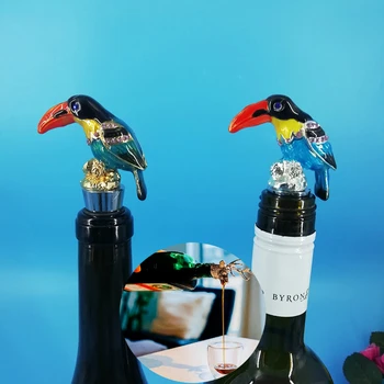 

15 Style Swan Pterosaur Grape Antelope Head Zinc Alloy Grape Red Wine Stopper Save Plug Champagne Bottle Cap Toucan Wine Cover