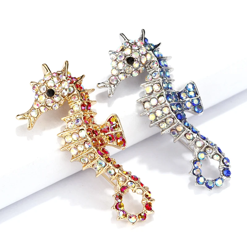 H350456X海马水钻胸针 (2)