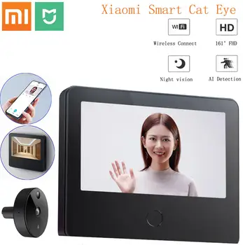 

Xiaomi Mijia Smart Camera Doorbell Cat Eye Infrared Night Vision AI Human Detection Wireless Monitor WiFi Cam For Mijia App