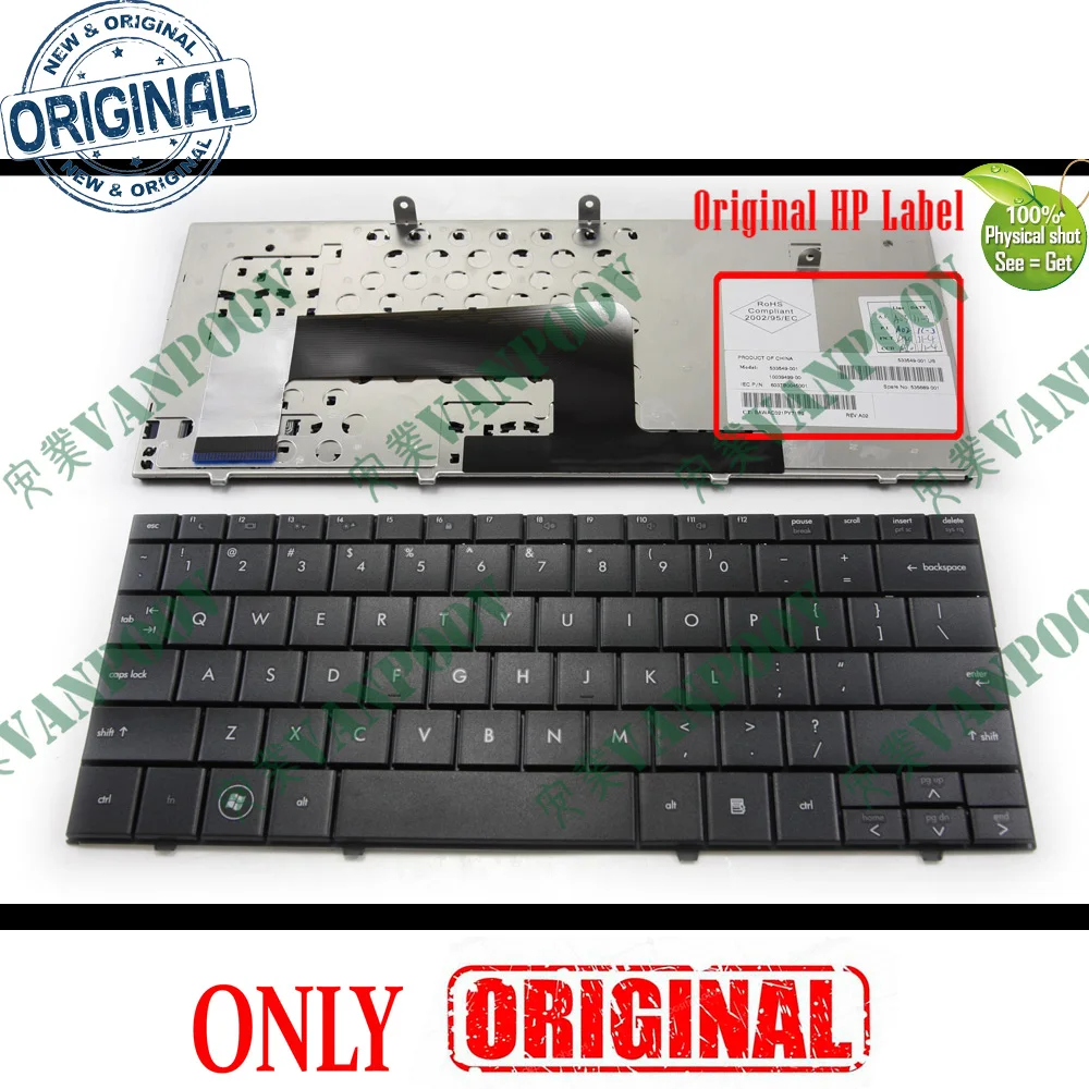 Новая Клавиатура ноутбука США для hp Compaq Mini110 Mini 110 110-1000 Mini 102 Presario CQ10-100 Black-V100226CS1 533549-001