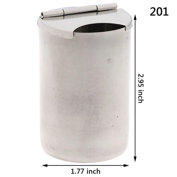 

1PCS Dental Medical Cotton Tank Alcohol Disinfection Container Jar Stainless Steel Oral Cylinder Tank Holder