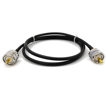 

1Pcs UHF PL259 Male Plug to UHF Male Plug PL259 Connector LMR195 Pigtail Jumper 3Meter