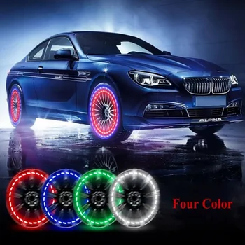 

1PC Car Wheel LED Light Motocycle Bike Light Tire Valve Cap Decorative Lantern Tire Valve Cap Flash Spoke Neon Lamp 2020fff