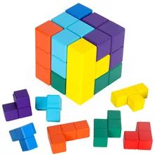 Cube Luban Cube Lock Soma, bloc de construction, Puzzle russe, Cube magique, aide à l'enseignement pour enfants, développer l'intelligence