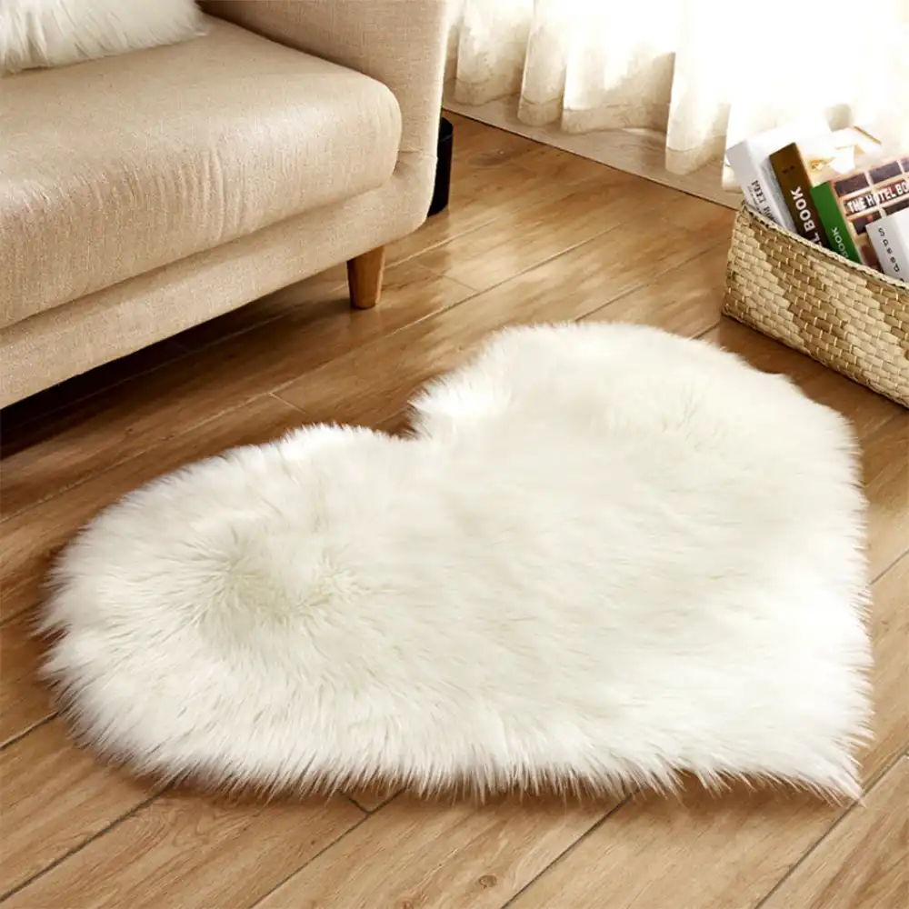 love heart rugs no lint carpet carpet artificial wool sheepskin