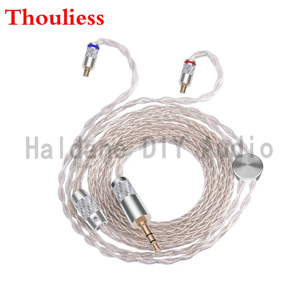Thouliess HiFi 3 5 2 5 4 4 Balanced Soft 1 2m 7nOCC Silver plated Headphone Upgrade Cable A2DC For CKR100 CKR90 CKS1100 LS50 E70