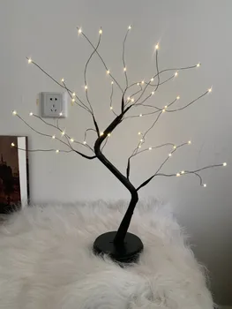 

Lantern Led Copper Wire Light Tree Light Touch Switch Pearl Sky Star Usb Night Light Without Battery Holiday Lighting