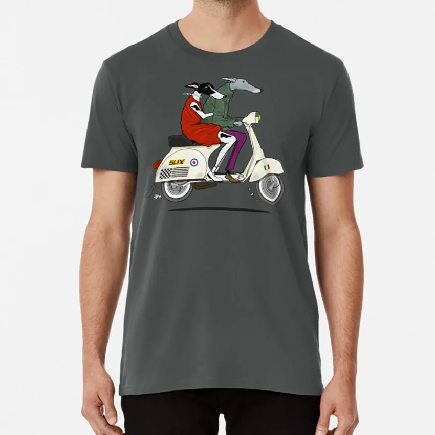 Brighton Bound Hounds футболка Борзые дальнозорные ловушки скрытый whippet whippets скутер скутеры - Цвет: Темно-серый