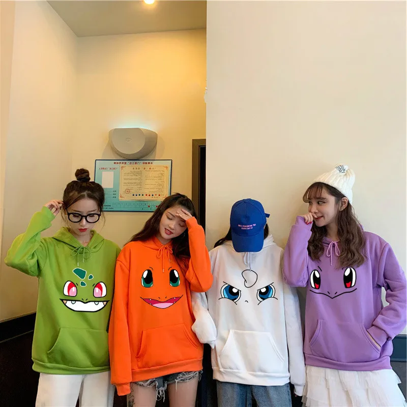 Новинка кавайные толстовки с мультяшным принтом женские Топы Harajuku Весенняя