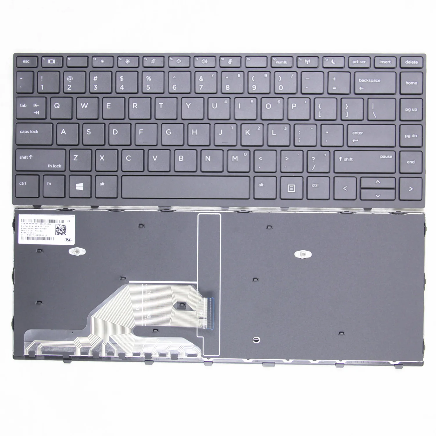 100%New Brand Original For HP Probook 430 G5 440 G5 445 G5 640 G4 640 G5  English Laptop Keyboard US L01071-001 L00735-001