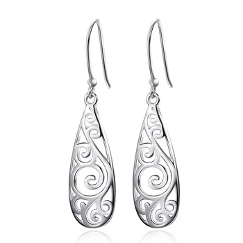 

10pair Hot selling fashion Water drop Carved Hollow Earrings European and American personality Female accessories R-46
